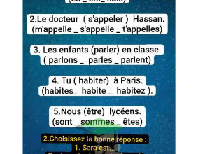 المنهج الجديد - فرنسي - للصف الحادي عشر أدبي - الفصل الأول - اختبار قصير ا. شعبان